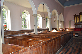 The south aisle seen from the chancel arch October 2015